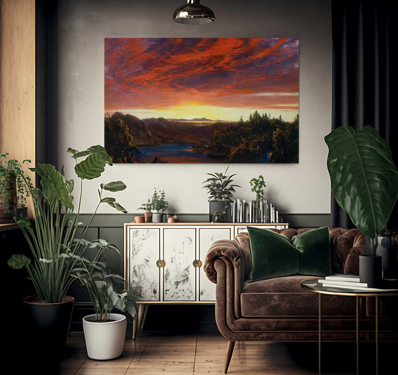 Twilight A Sketch By Frederic Edwin Church Fine Art Print