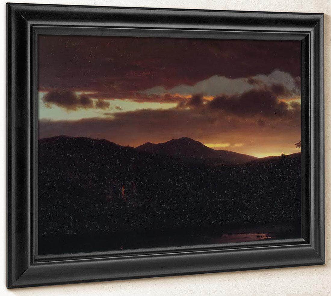 Twilight Catskill Mountain By Fredric Edwin Church Fine Art Print