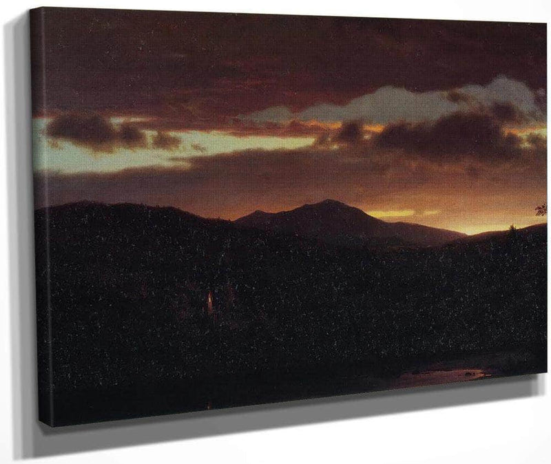 Twilight Catskill Mountain By Fredric Edwin Church Fine Art Print