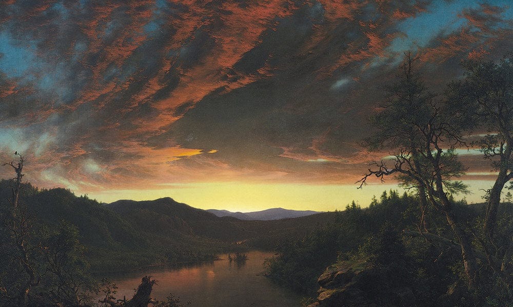 Twilight In The Wilderness 1860 By Frederic Edwin Church Fine Art Print