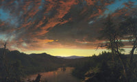 Twilight In The Wilderness 1860 By Frederic Edwin Church Fine Art Print