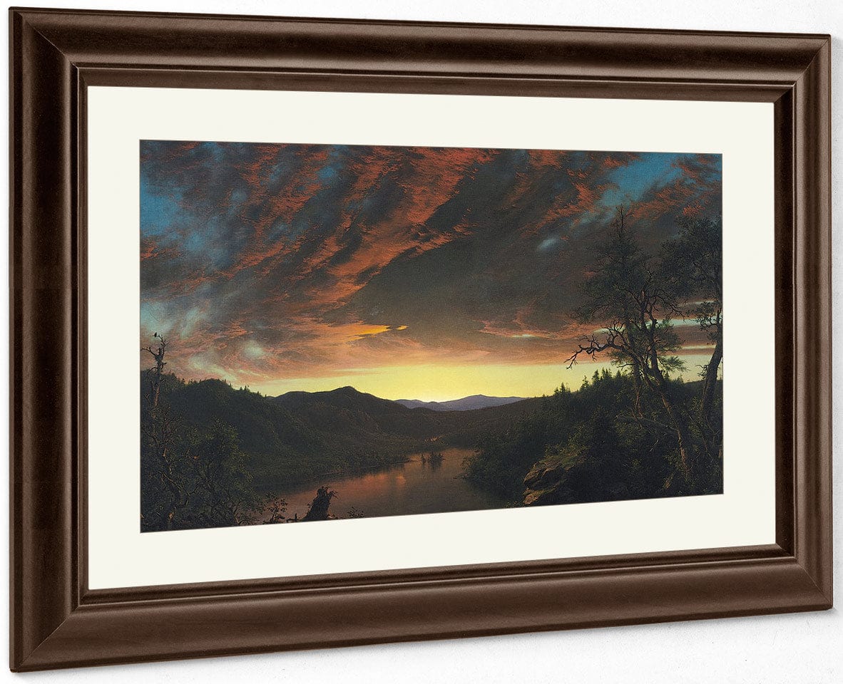Twilight In The Wilderness 1860 By Frederic Edwin Church Fine Art Print