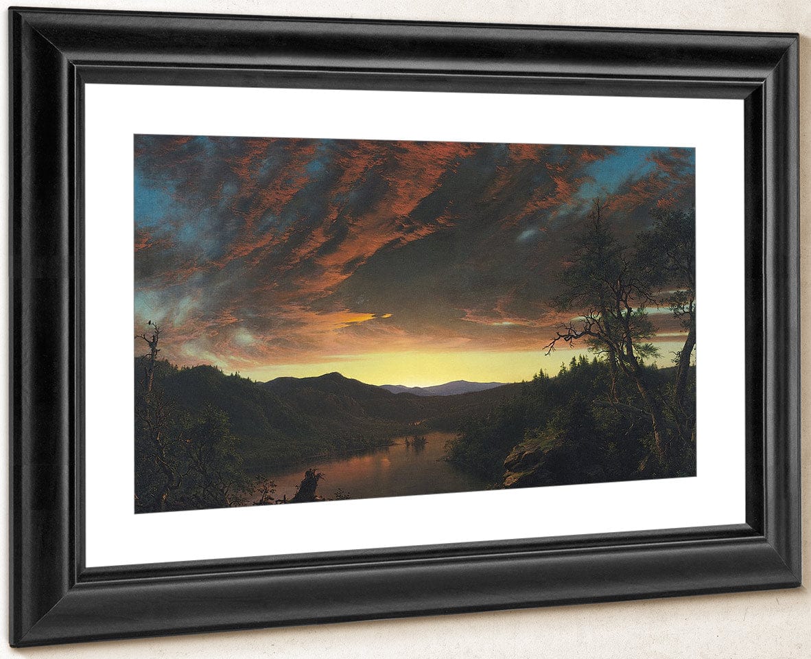 Twilight In The Wilderness 1860 By Frederic Edwin Church Fine Art Print