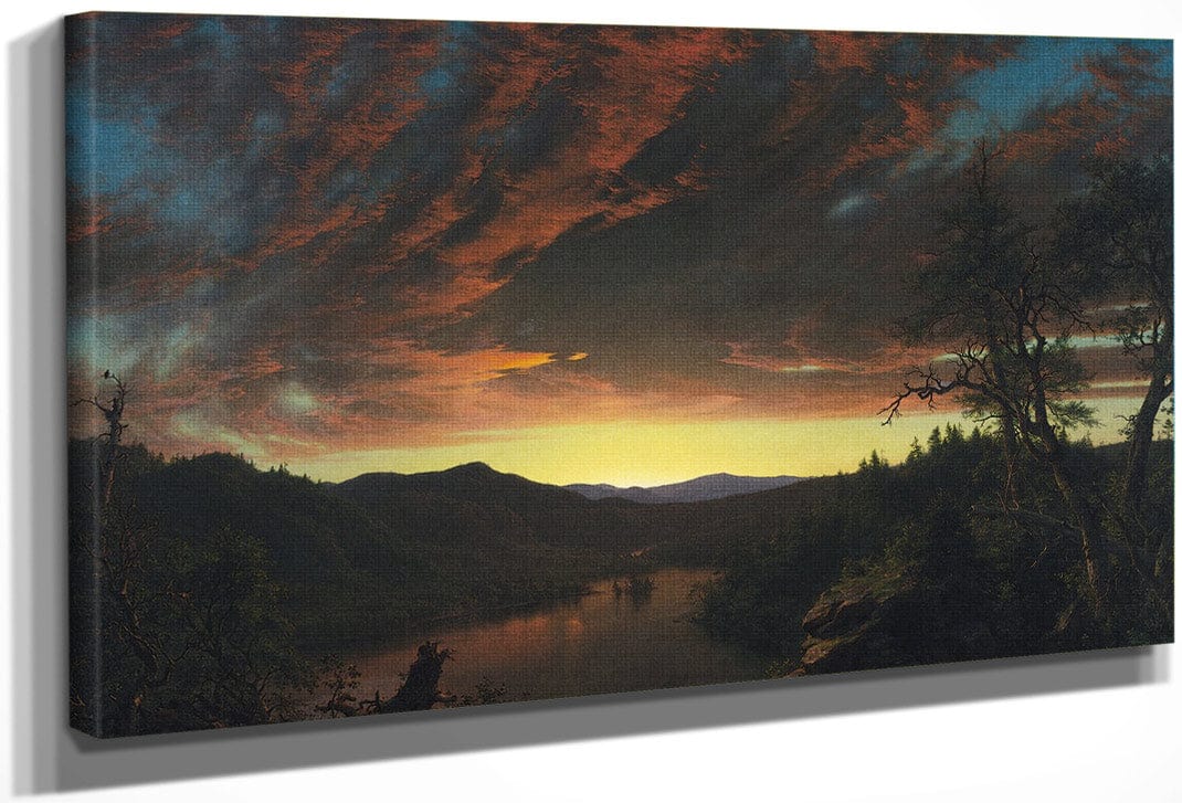 Twilight In The Wilderness 1860 By Frederic Edwin Church Fine Art Print