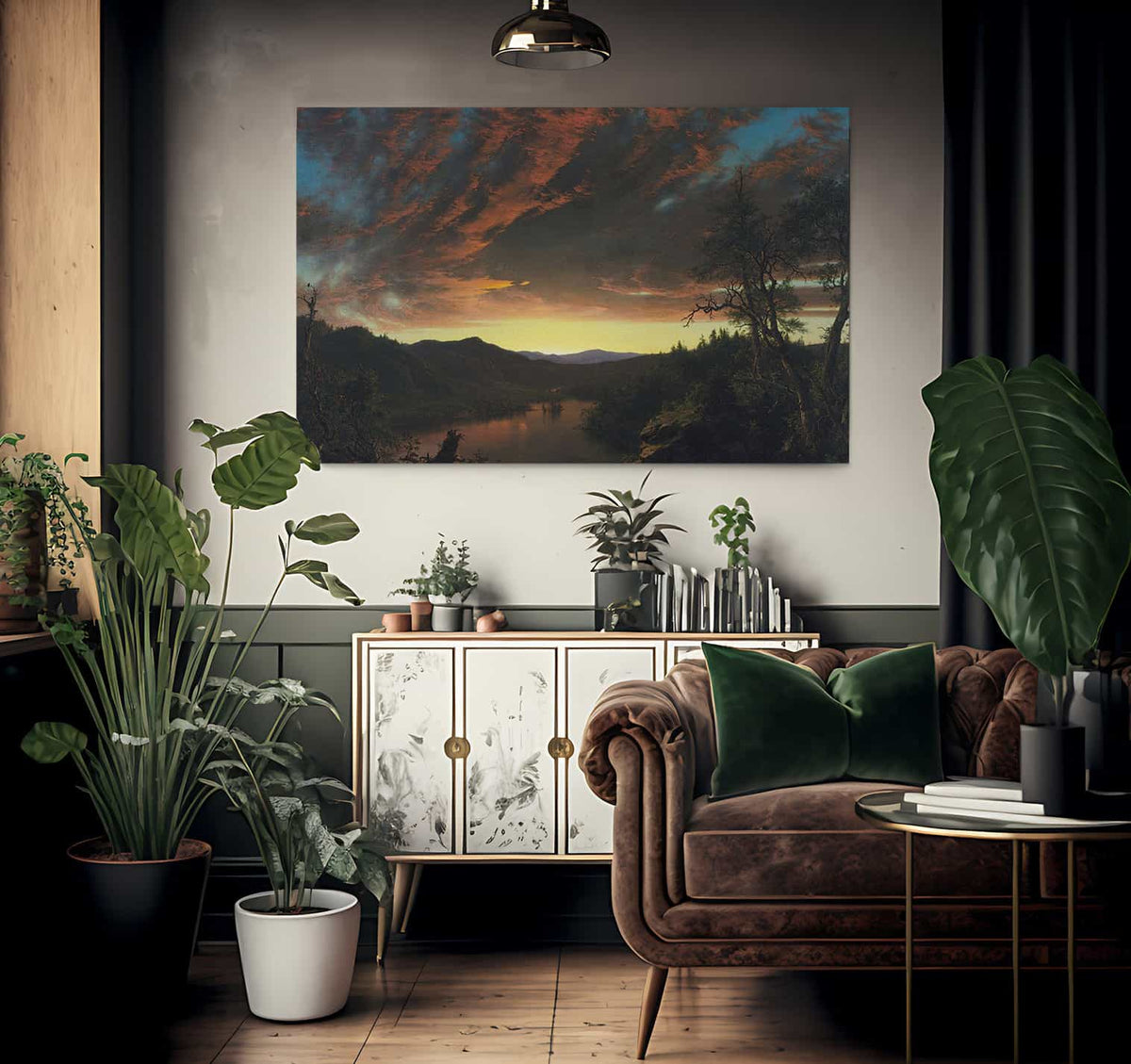 Twilight In The Wilderness 1860 By Frederic Edwin Church Fine Art Print