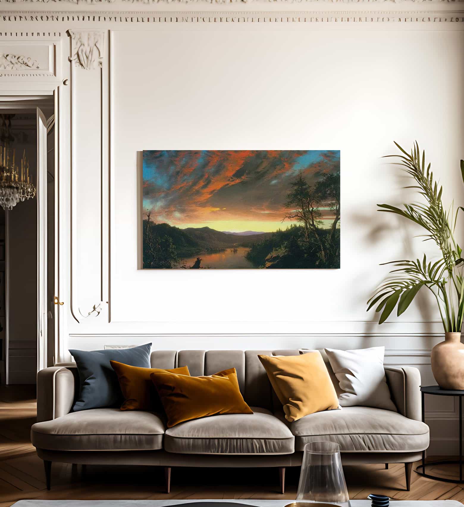 Twilight In The Wilderness By Frederic Edwin Church Fine Art Print