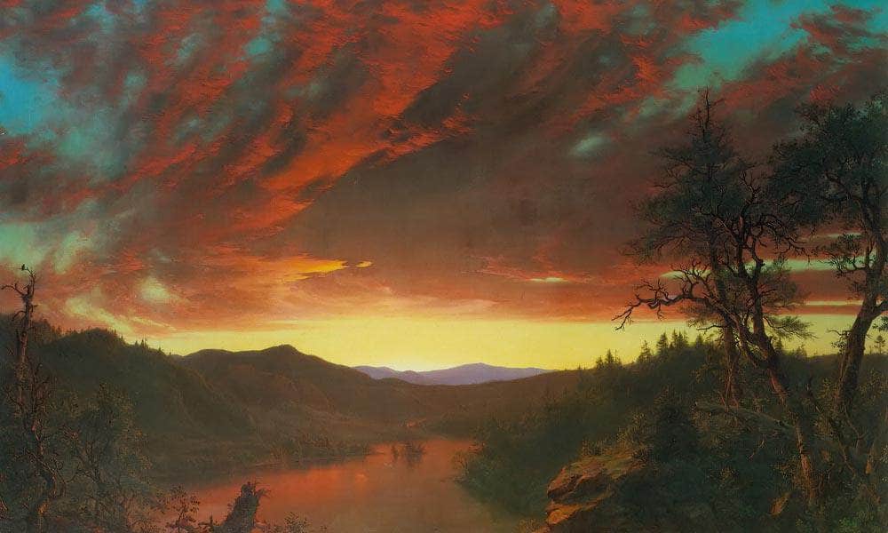 Twilight In The Wilderness By Fredric Edwin Church Fine Art Print