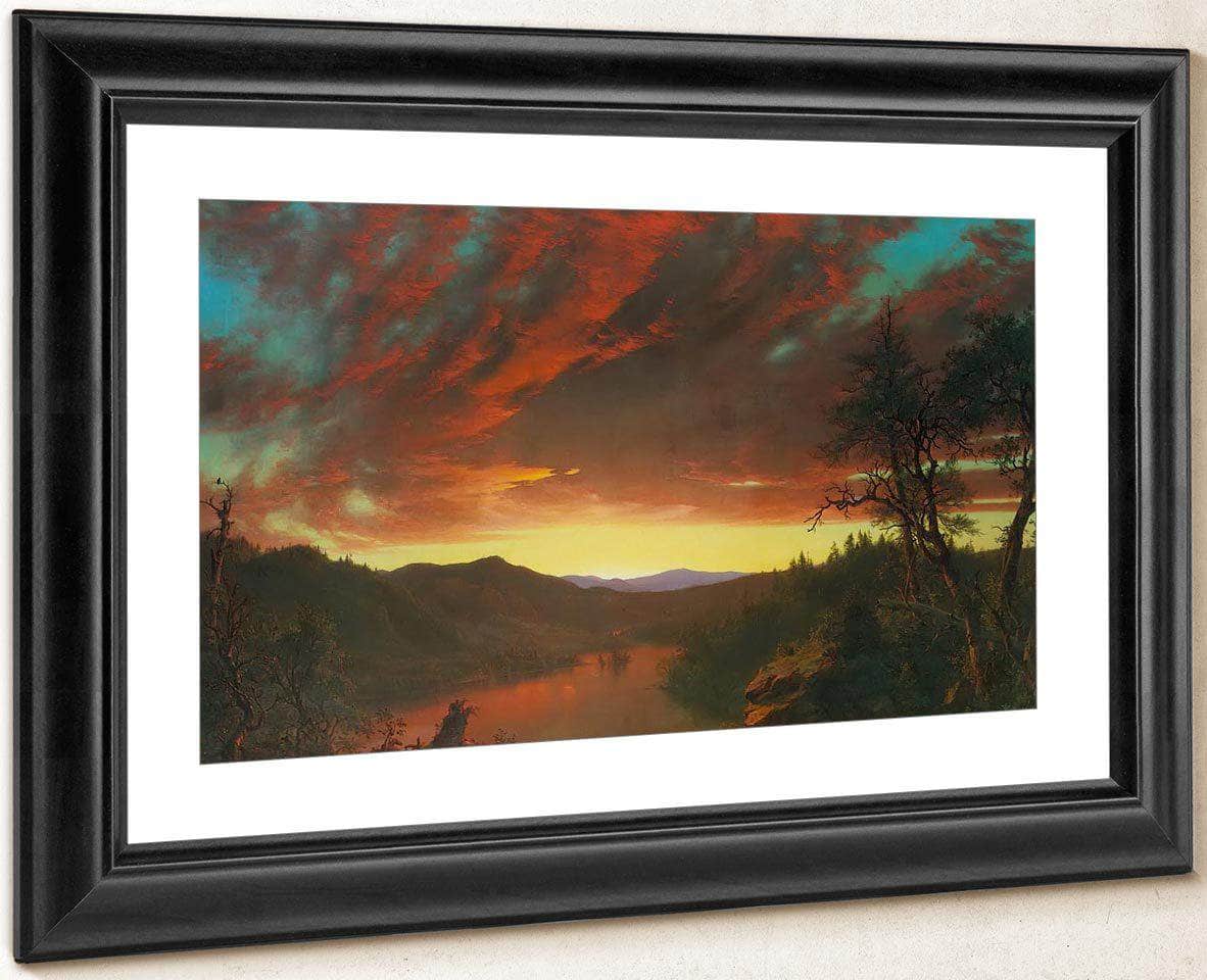 Twilight In The Wilderness By Fredric Edwin Church Fine Art Print