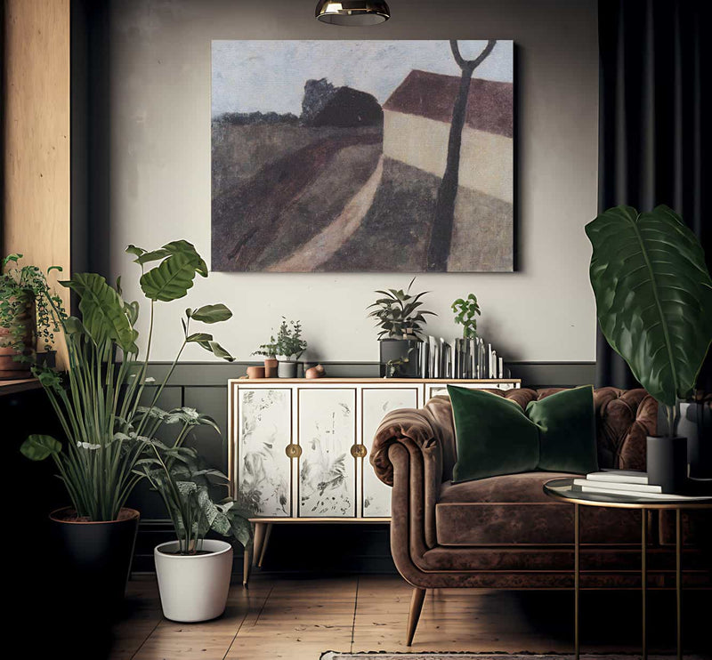 Twilight Landscape With House And Fork By Paula Modersohn Becker Fine Art Print