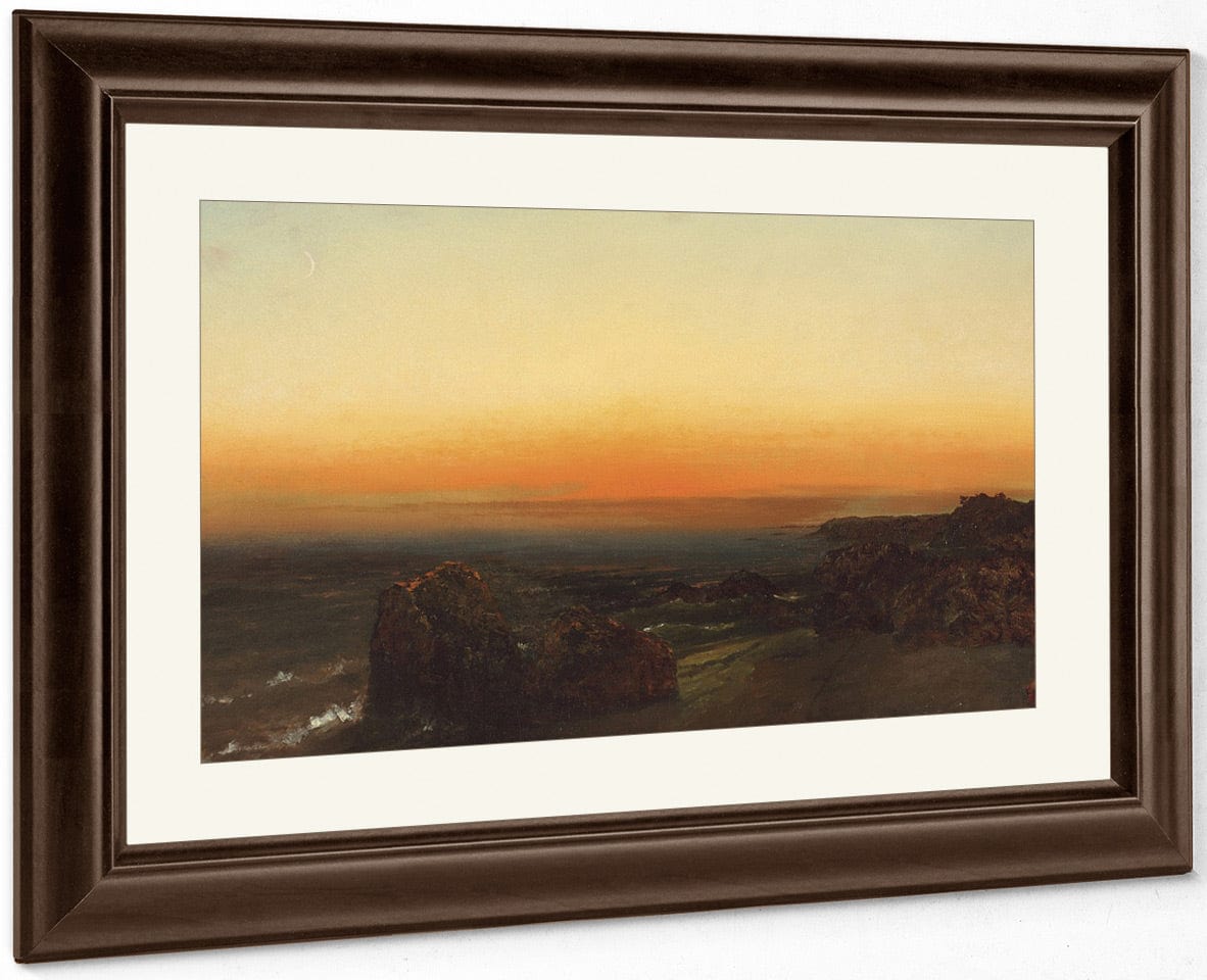 Twilight On The Seashore By John Frederick Kensett Fine Art Print