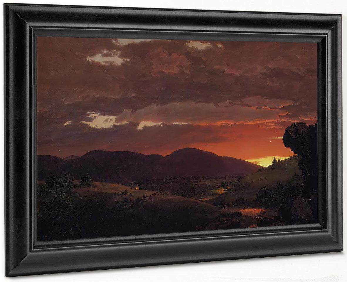 Twilight Short Arbiter Twixt Day And Night By Fredric Edwin Church Fine Art Print