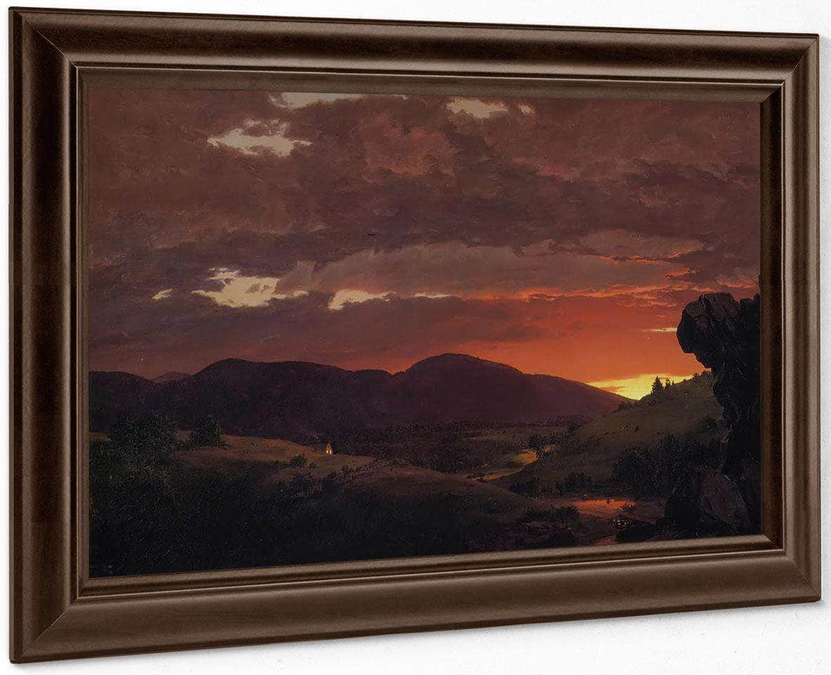 Twilight Short Arbiter Twixt Day And Night By Fredric Edwin Church Fine Art Print