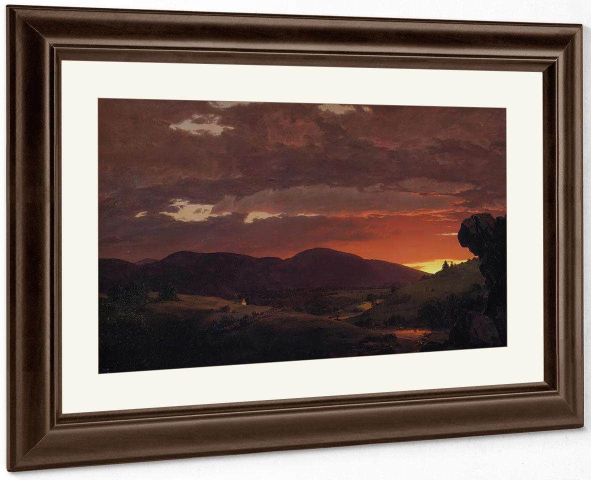 Twilight Short Arbiter Twixt Day And Night By Fredric Edwin Church Fine Art Print