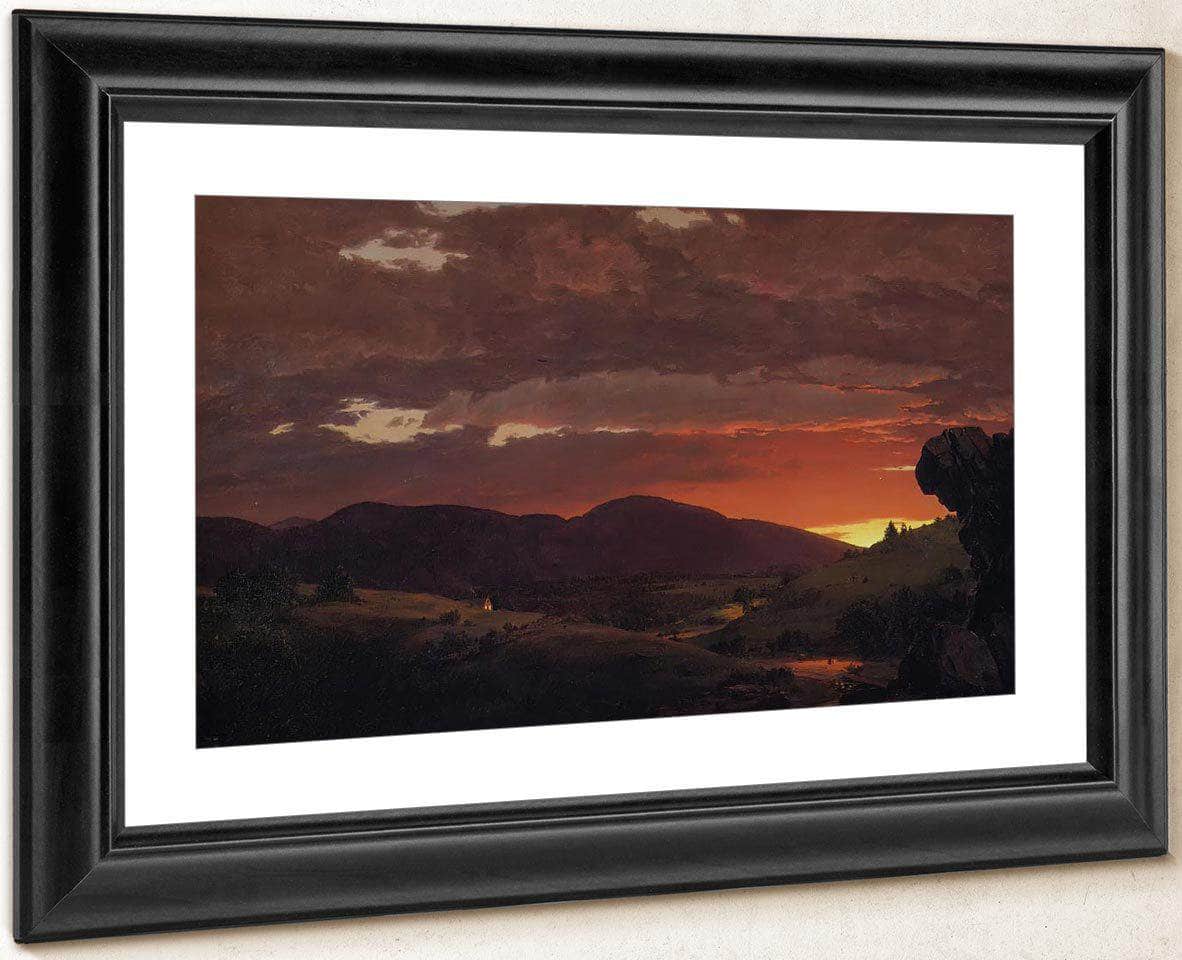 Twilight Short Arbiter Twixt Day And Night By Fredric Edwin Church Fine Art Print