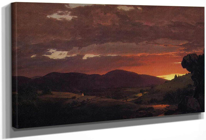 Twilight Short Arbiter Twixt Day And Night By Fredric Edwin Church Fine Art Print