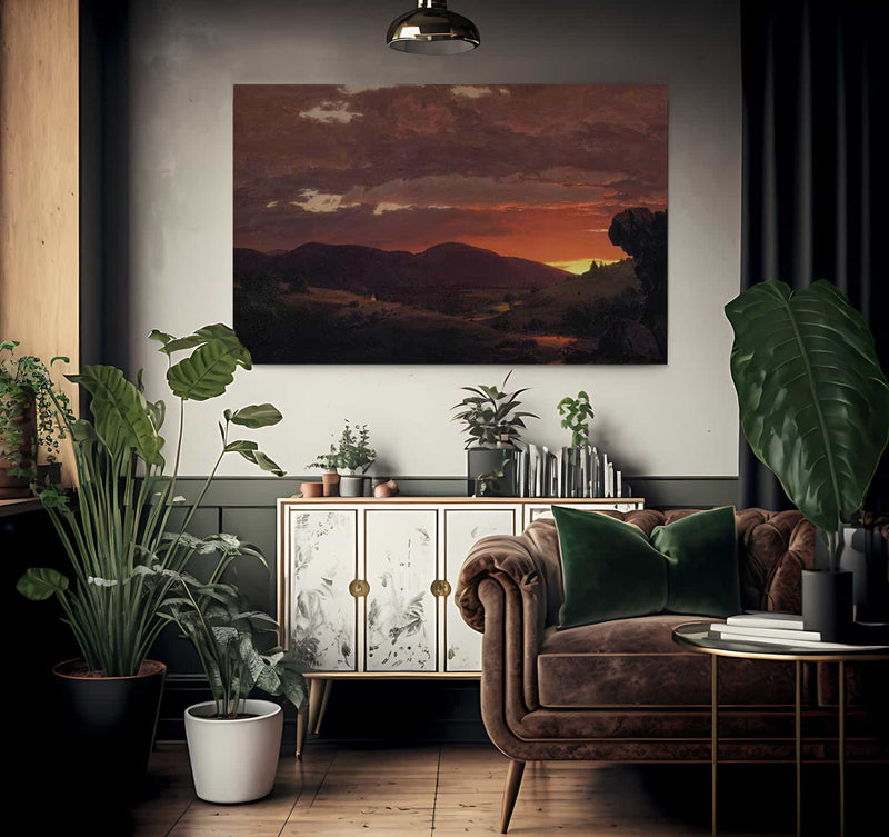 Twilight Short Arbiter Twixt Day And Night By Fredric Edwin Church Fine Art Print