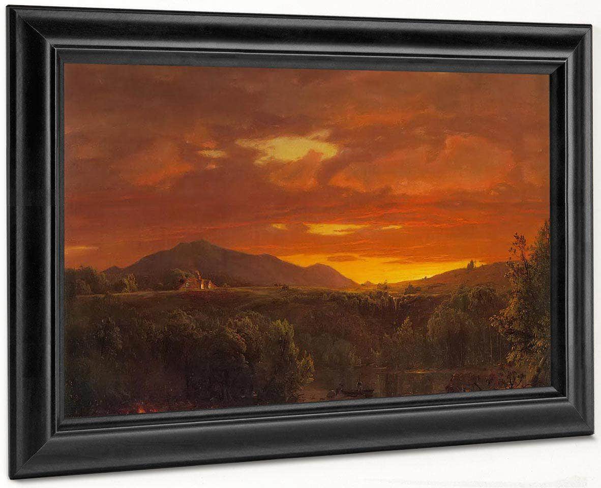 Twilight (Sunset) By Fredric Edwin Church Fine Art Print