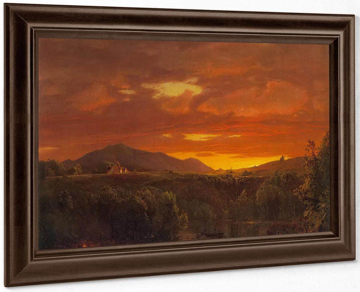 Twilight (Sunset) By Fredric Edwin Church Fine Art Print