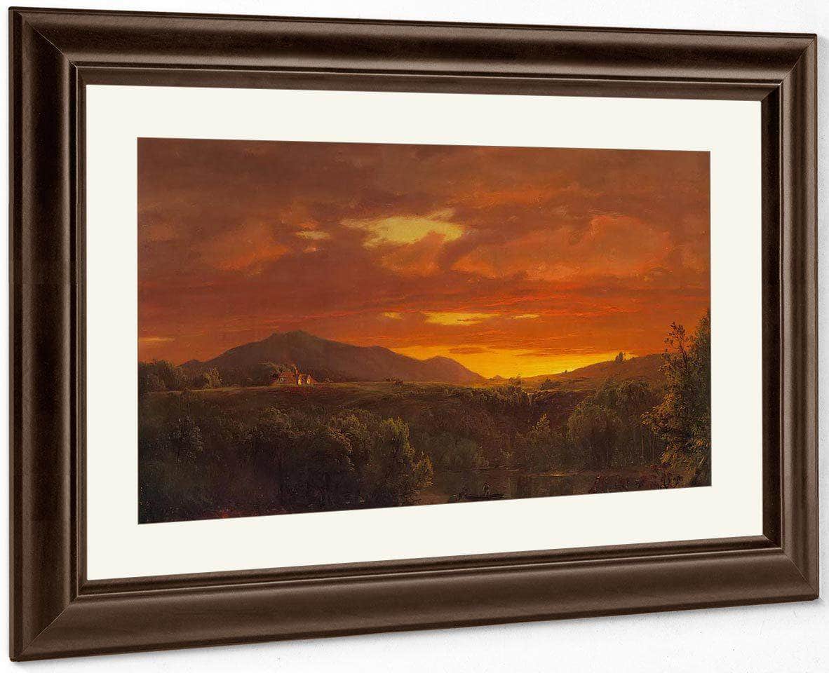 Twilight (Sunset) By Fredric Edwin Church Fine Art Print