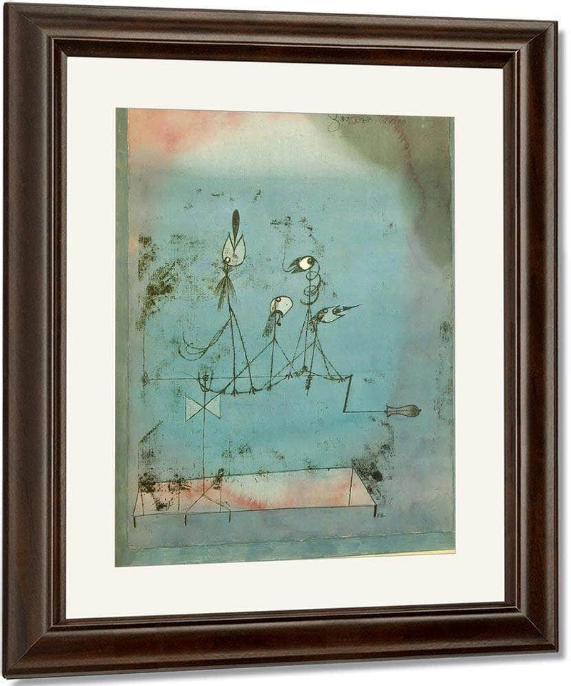 Twittering Mach Ine 1922 151 By Paul Klee Fine Art Print
