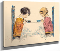 Two Children Praying A Childs Prayer Interior Book Illustration 1929 By Jessie Willcox Smith Fine Art Print