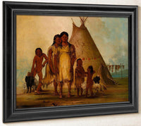 Two Comanche Girls By George Catlin Fine Art Print