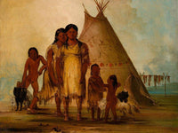 Two Comanche Girls By George Catlin Fine Art Print