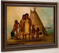 Two Comanche Girls By George Catlin Fine Art Print