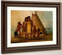 Two Comanche Girls By George Catlin Fine Art Print