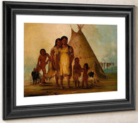Two Comanche Girls By George Catlin Fine Art Print
