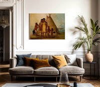 Two Comanche Girls By George Catlin Fine Art Print