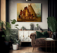 Two Comanche Girls By George Catlin Fine Art Print