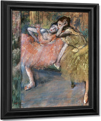 Two Dancers By A Hearth By Edgar Degas Fine Art Print