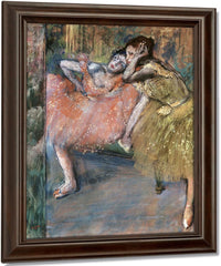 Two Dancers By A Hearth By Edgar Degas Fine Art Print