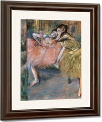 Two Dancers By A Hearth By Edgar Degas Fine Art Print