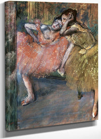 Two Dancers By A Hearth By Edgar Degas Fine Art Print