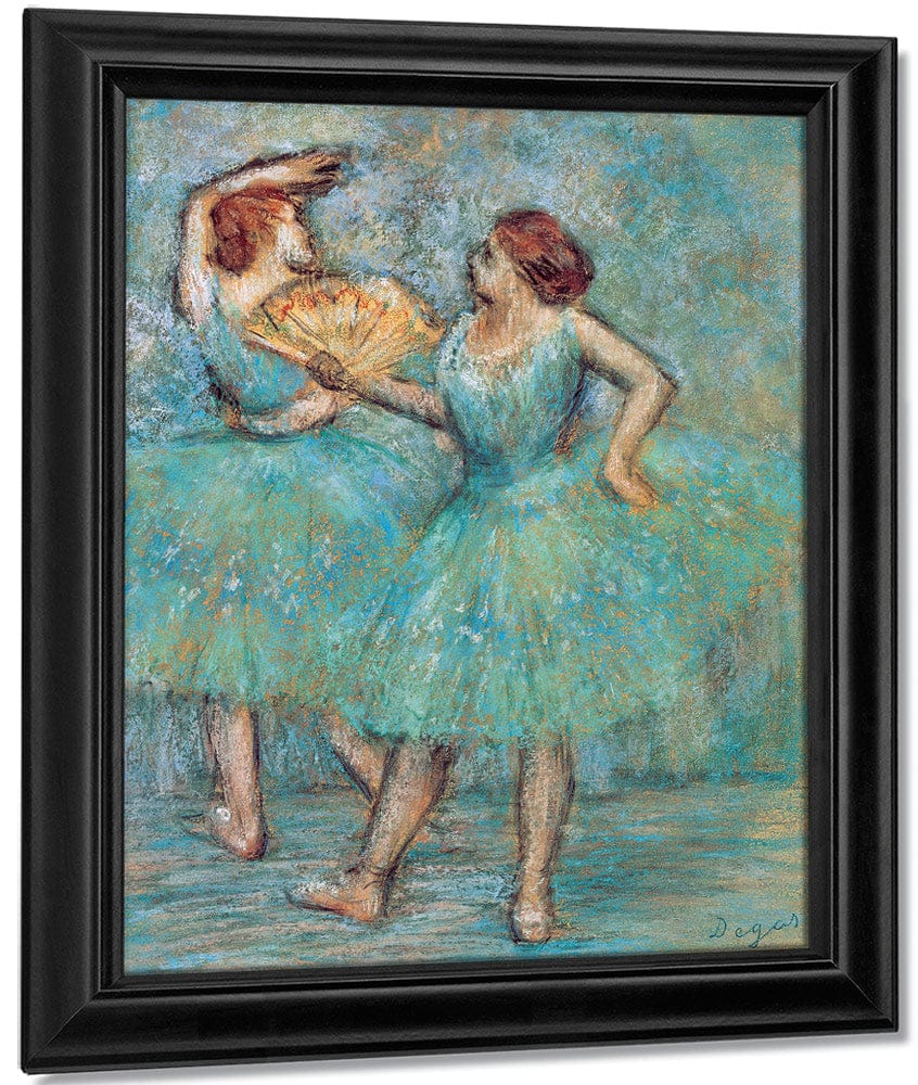 Two Dancers By Edgar Degas Fine Art Print