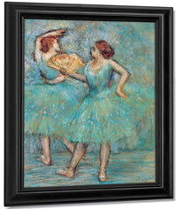 Two Dancers By Edgar Degas Fine Art Print