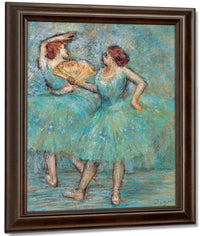 Two Dancers By Edgar Degas Fine Art Print