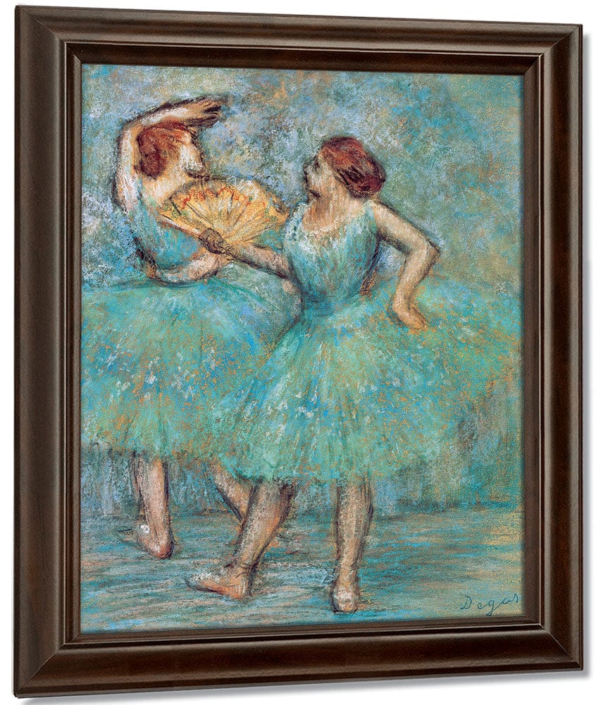 Two Dancers By Edgar Degas Fine Art Print