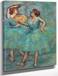 Two Dancers By Edgar Degas Fine Art Print