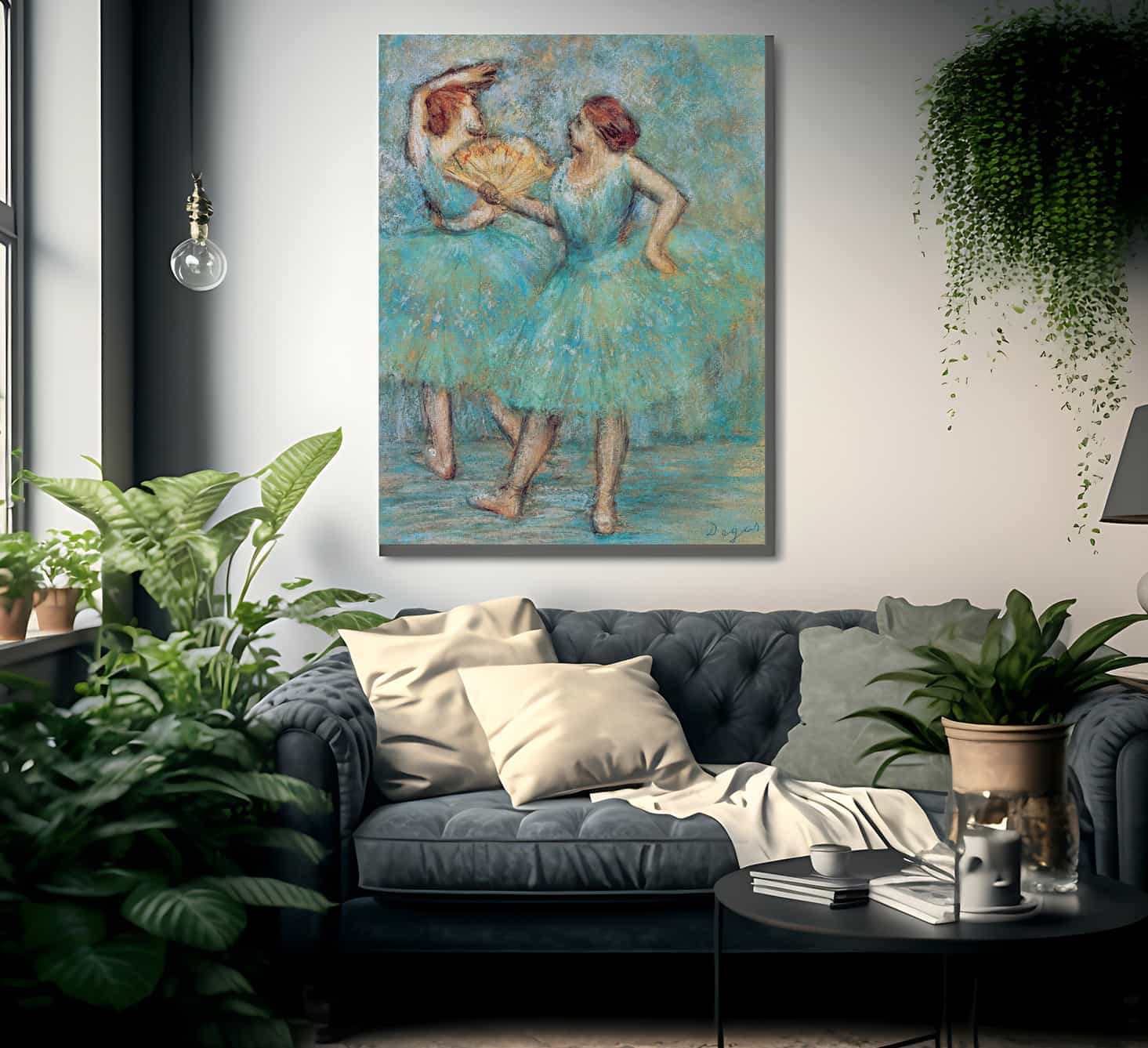 Two Dancers By Edgar Degas Fine Art Print