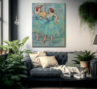 Two Dancers By Edgar Degas Fine Art Print