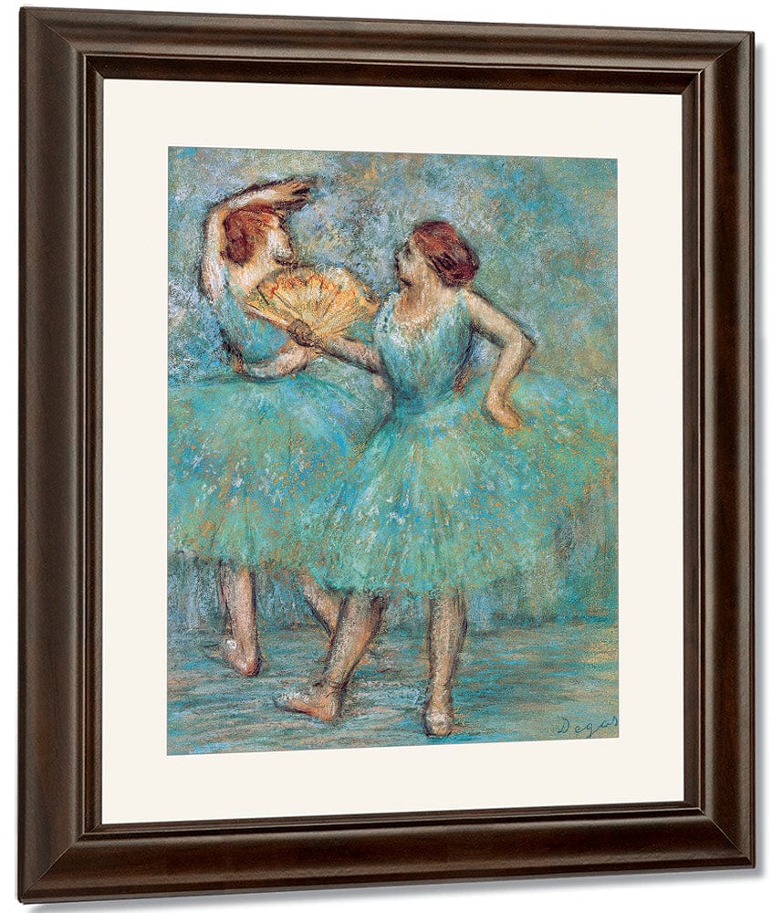 Two Dancers By Edgar Degas Fine Art Print