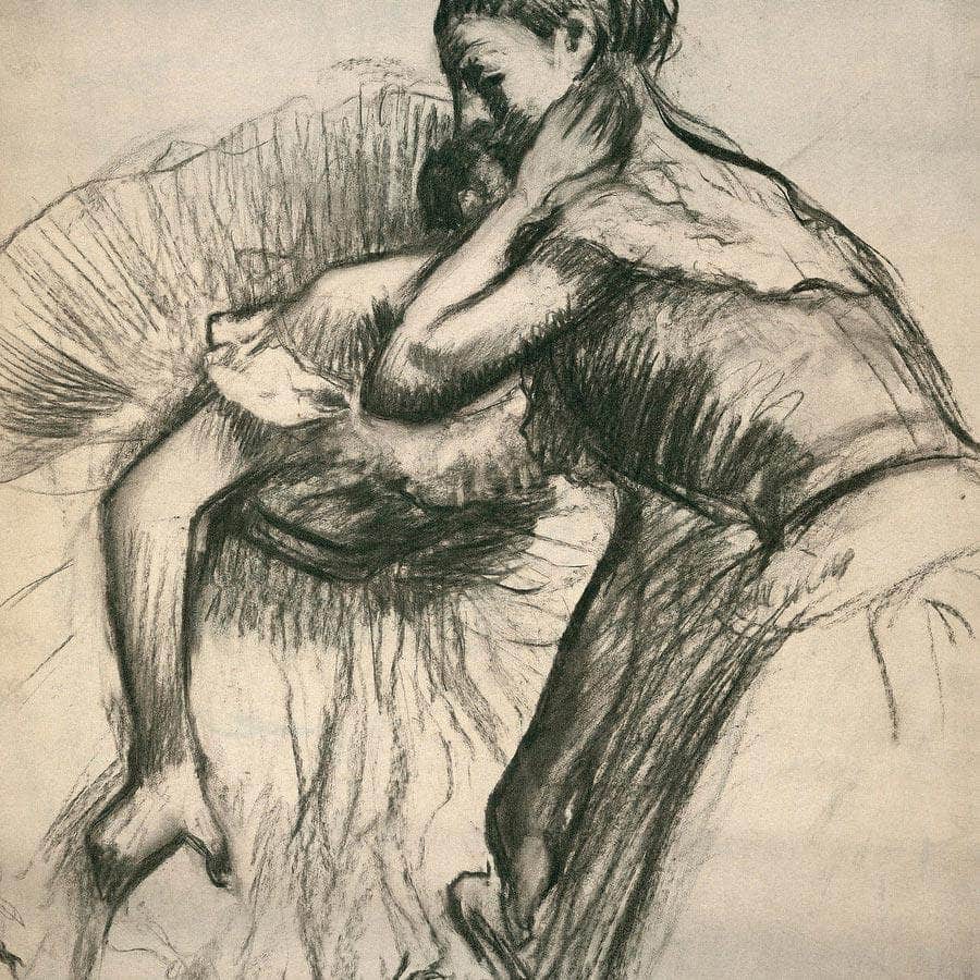 Two Dancers Resting By Edgar Degas Fine Art Print