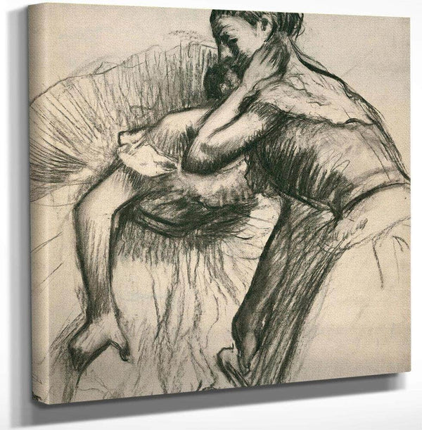 Two Dancers Resting By Edgar Degas Fine Art Print