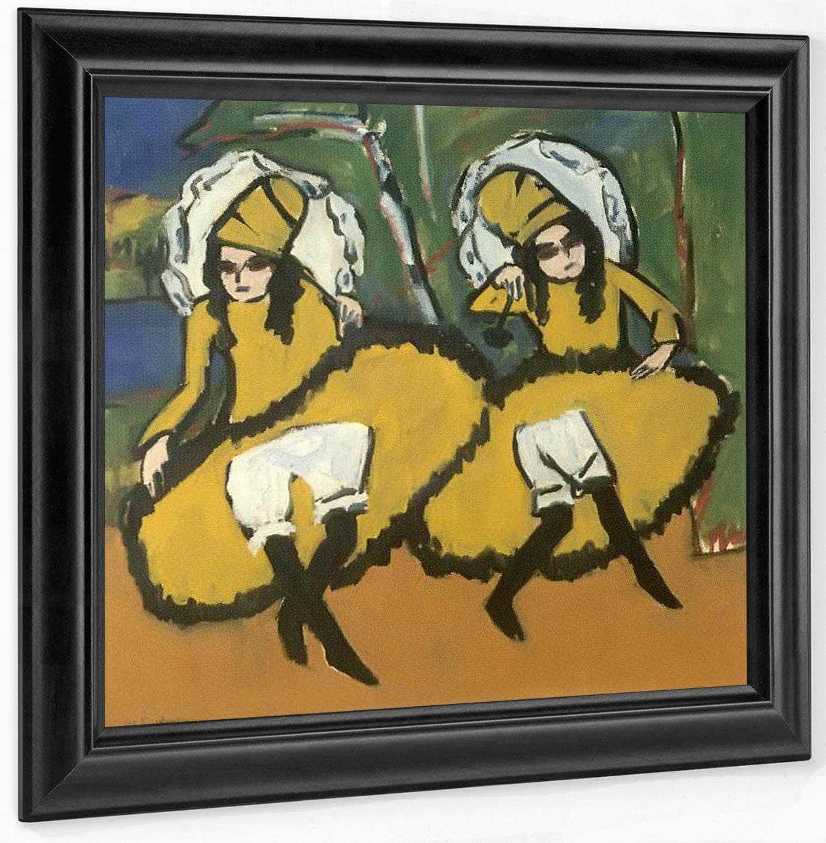 Two Dancing Girl 191011 By Ernst Ludwig Kirchner Fine Art Print