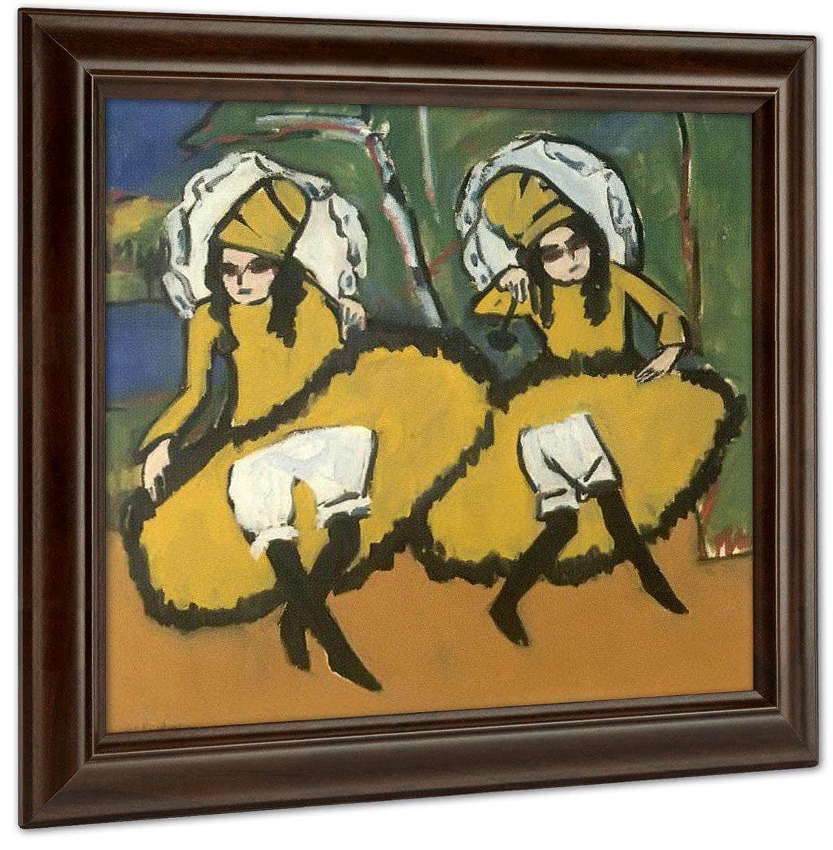 Two Dancing Girl 191011 By Ernst Ludwig Kirchner Fine Art Print