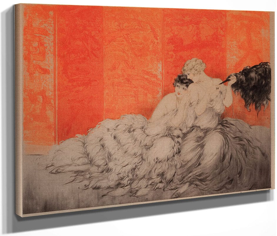 Two Elegant Women By Louis Icart Fine Art Print