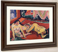 Two Female Nudes In A Room M9 Max Pechstein Fine Art Print